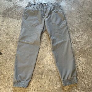 Men's Casual Elastic-Waist Jogger Pants - Gray